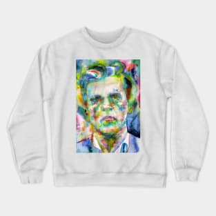 LUDWIG WITTGENSTEIN watercolor portrait .5 Crewneck Sweatshirt